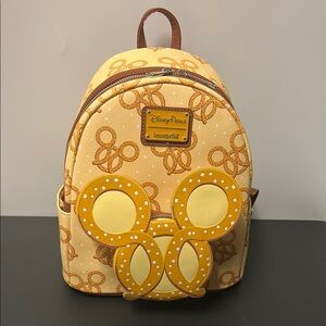 Loungefly Disney Parks Mickey Mouse Pretzel Mini Backpack